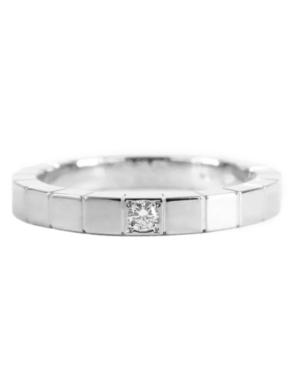 Cartier Lanieres White Gold 18K Diamond 58 Ring
